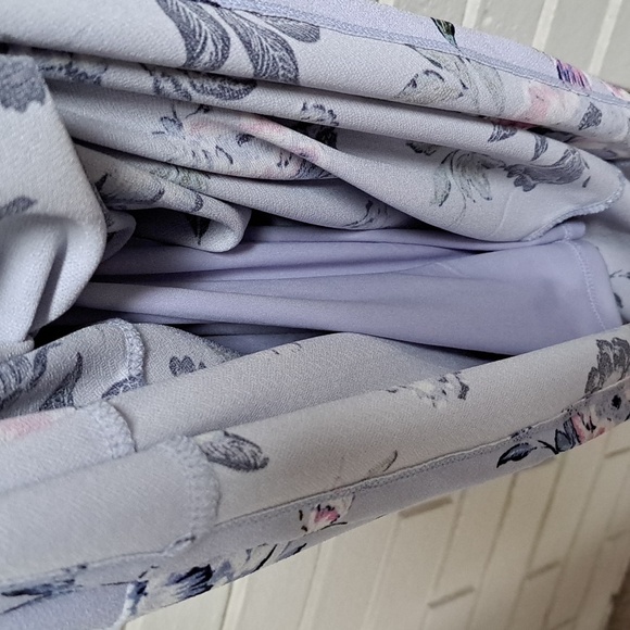 Jessica Simpson Boho Floral Wide Sleeve Tie Back Lined Maxi Dress. Sz Small NWOT - Picture 8 of 11